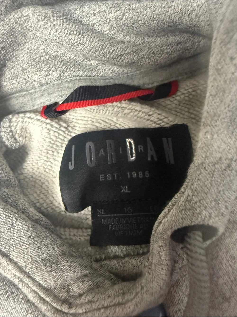 Nike Jordan hoodie sweatshirt Jordan Wings fleece Gray Pullover Hoodie